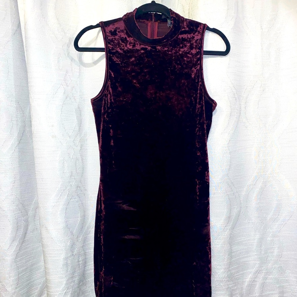 Velvet bodycon dress